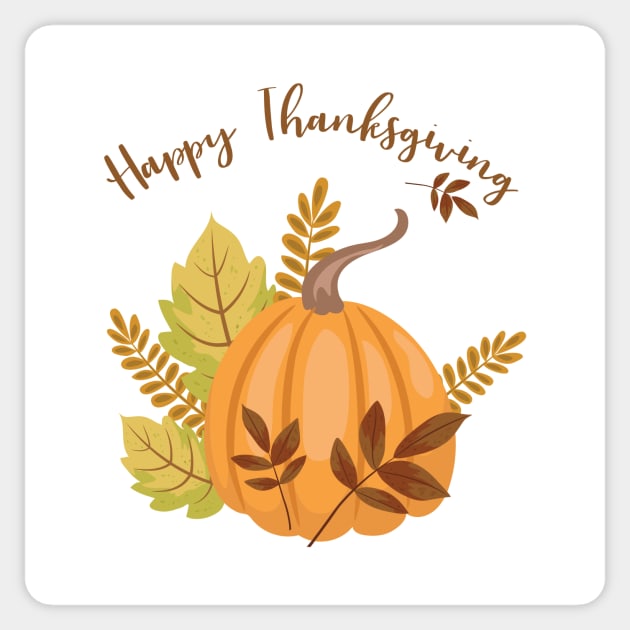 Happy Thanksgiving Sticker by SWON Design